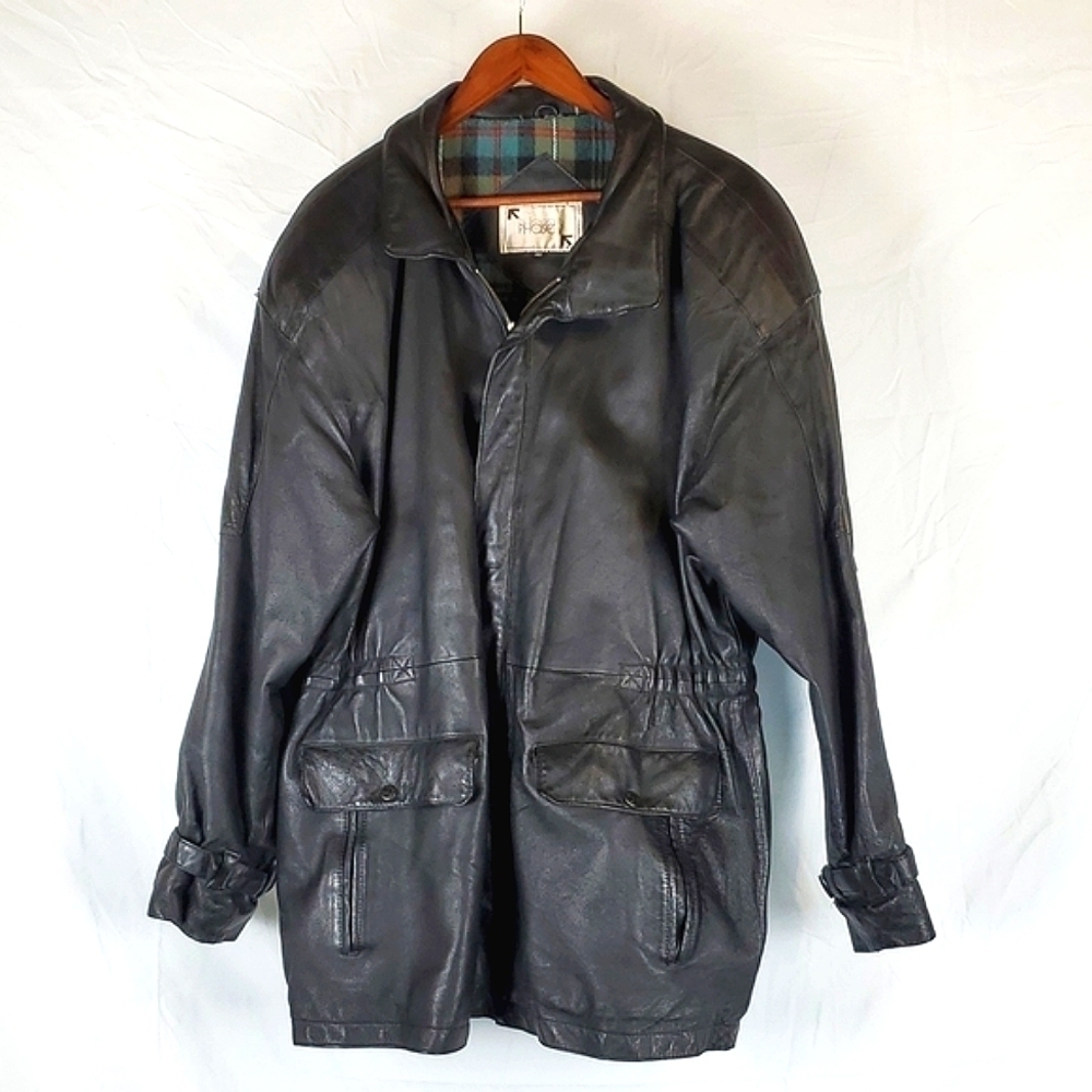Vintage Phase 2 Black Leather Jacket